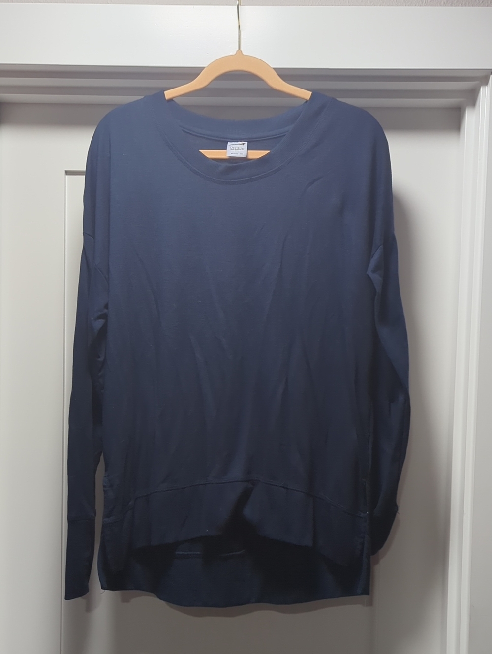 Avia Navy Long-Sleeve Crewneck Pullover